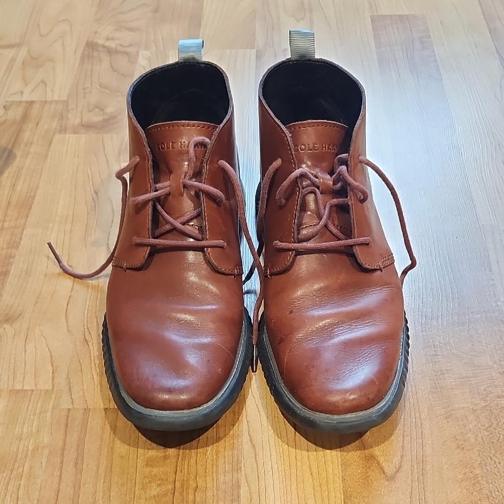 Cole Haan Men's Tan Leather Chukka Boots